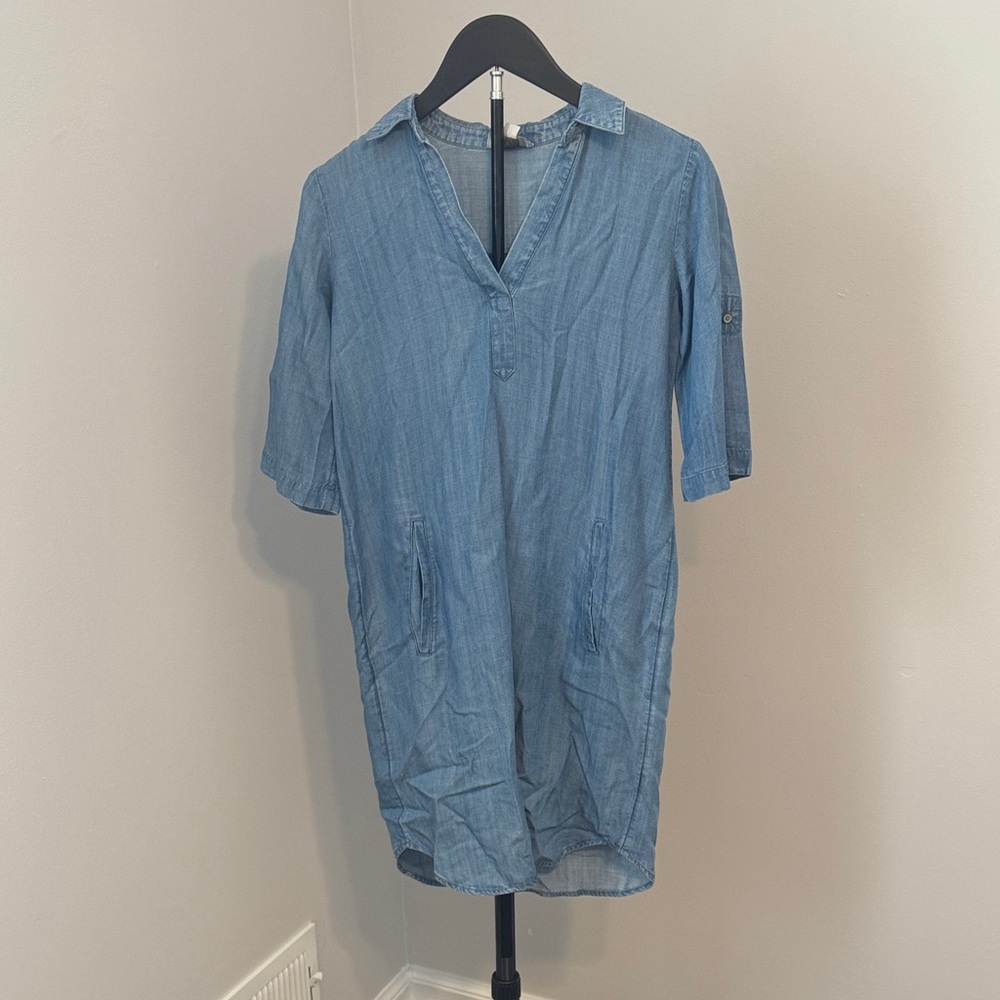LOFT Blue Denim Dress